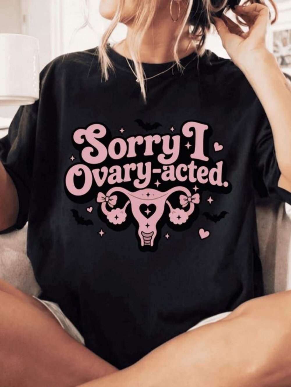 Sorry I Ovary-Acted Funny IVF Fertility Halloween Graphic Tee